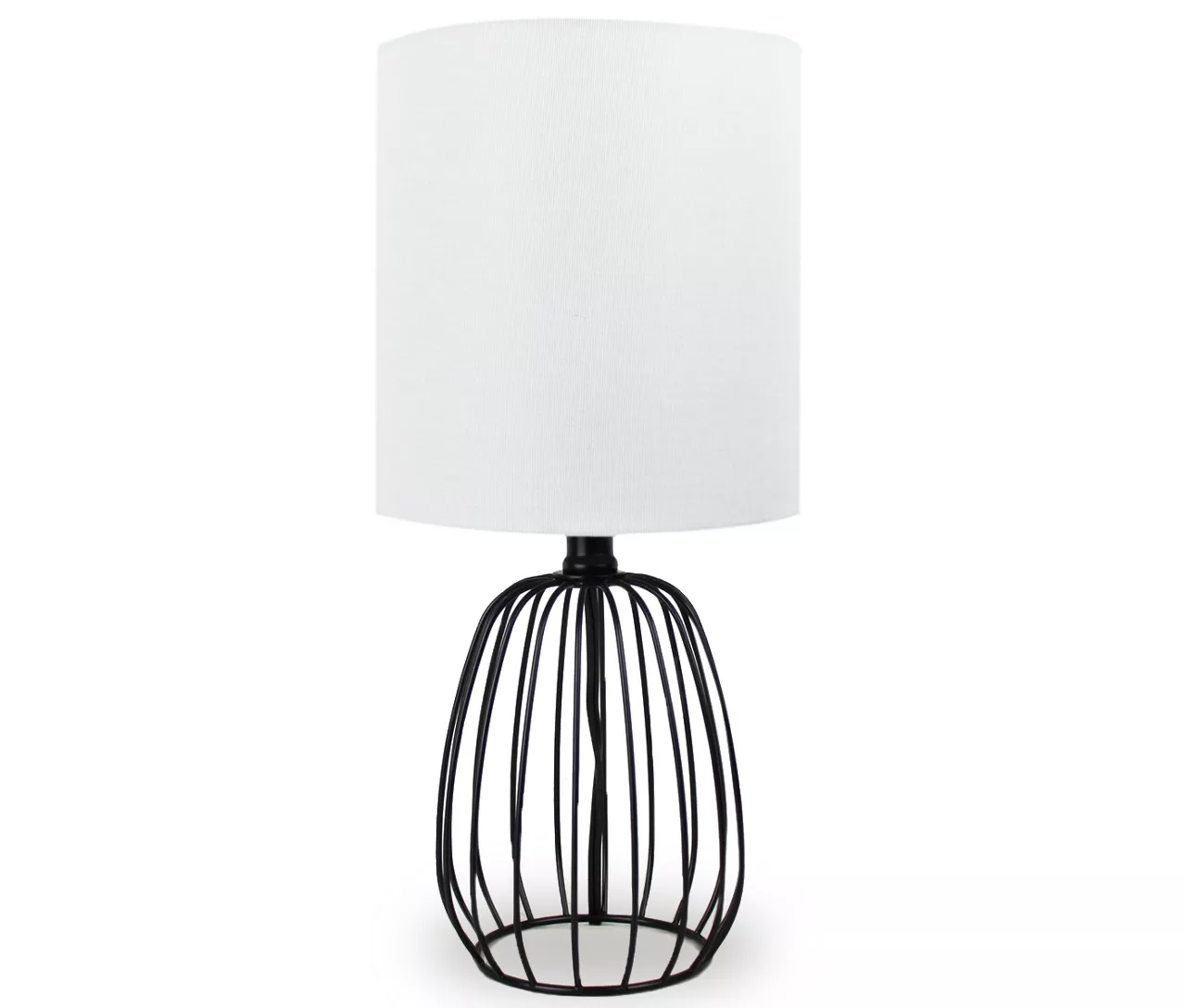 Black Wire Table Lamp With Bulb 1 Black Wire Table Lamp With Bulb