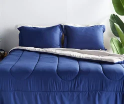 Real Living Navy & Tan Bed-in-a-Bag Set -Modern Decor Shop 810592710 810592791 810592793 810592792 A0 1