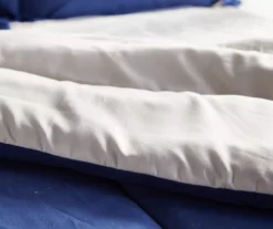 Real Living Navy & Tan Bed-in-a-Bag Set -Modern Decor Shop 810592710 810592791 810592793 810592792 A8 2