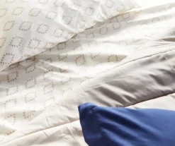 Real Living Navy & Tan Bed-in-a-Bag Set -Modern Decor Shop 810592710 810592791 810592793 810592792 A8 4