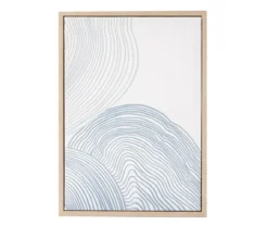 Zenspired Blue & White Raised Arch Framed Canvas