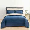 Real Living Navy & Tan Bed-in-a-Bag Set