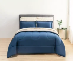 Real Living Navy & Tan Bed-in-a-Bag Set -Modern Decor Shop 810592792 B0 2