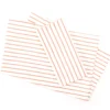 Real Living White & Coral Stripe Microfiber Sheet Set