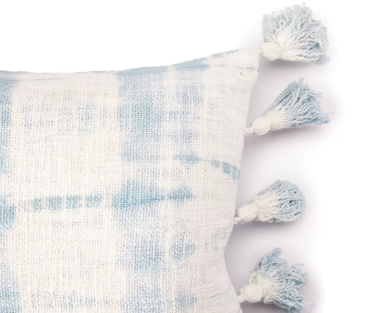 Grecian Getaway Kelly White & Blue Shibori Stripe Rectangle Throw Pillow 2 Grecian Getaway Kelly White & Blue Shibori Stripe Rectangle Throw Pillow - Image 2
