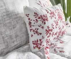 Red & Gray Floral Bed-in-a-Bag Full 14-Piece Bedding Set 12 Red & Gray Floral Bed-in-a-Bag Full 14-Piece Bedding Set -Modern Decor Shop 810593100 810593107 810593106 810594273 A8 3