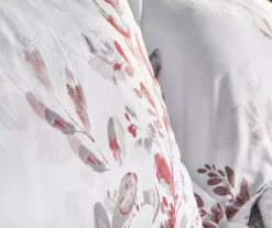 Red & Gray Floral Bed-in-a-Bag Full 14-Piece Bedding Set 14 Red & Gray Floral Bed-in-a-Bag Full 14-Piece Bedding Set -Modern Decor Shop 810593100 810593107 810593106 810594273 A8 5