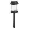 Black Column LED Solar Pathway Light Set, 8-Pack