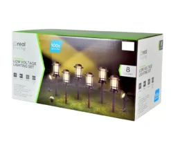 Low Voltage 8-Piece LED Photocell Pathway Marker & Spotlight Set 5 Low Voltage 8-Piece LED Photocell Pathway Marker & Spotlight Set -Modern Decor Shop 810594035 P0 1