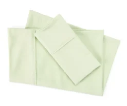 Real Living Green Microfiber Sheet Set