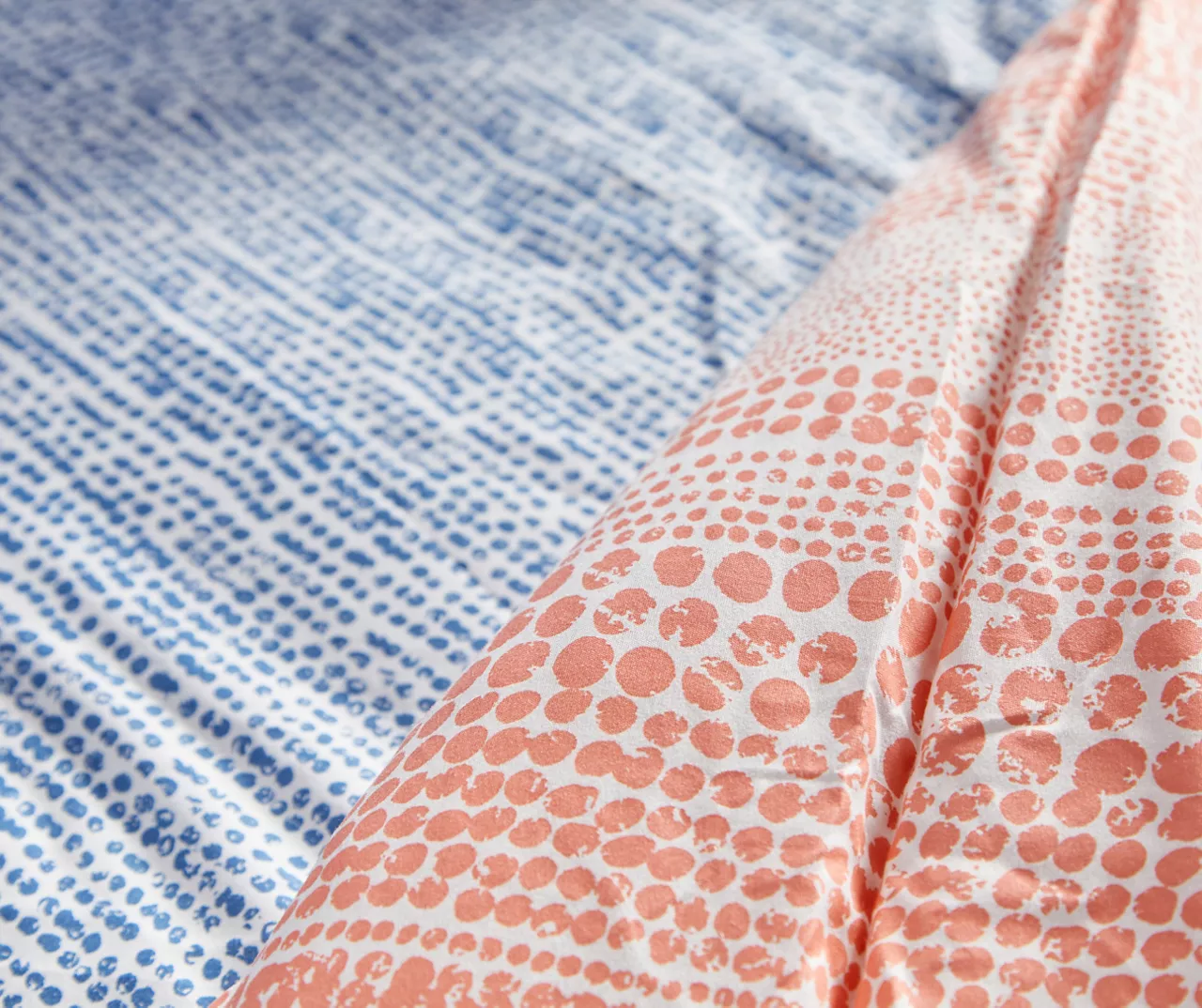 Real Living Coral & Blue Geometric Floral Bed-in-a-Bag Set 7 Real Living Coral & Blue Geometric Floral Bed-in-a-Bag Set - Image 7