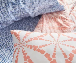 Real Living Coral & Blue Geometric Floral Bed-in-a-Bag Set 21 Real Living Coral & Blue Geometric Floral Bed-in-a-Bag Set -Modern Decor Shop 810594274 810593105 810593104 810593108 A8 7