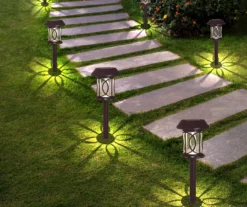 Dark Bronze Solar Pathway Lights, 6-Pack -Modern Decor Shop 810594971 B0 1
