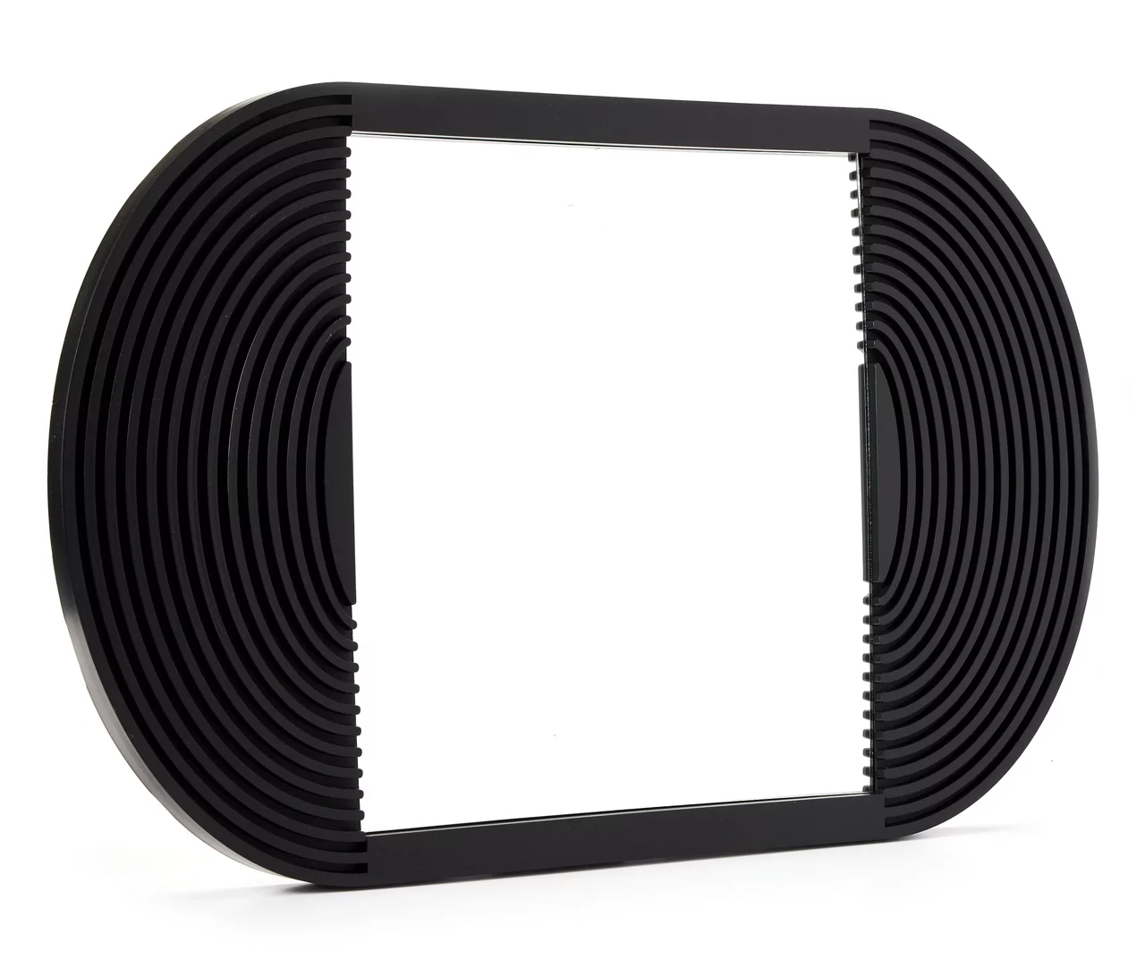 Zenspired Black Oval Arch-Groove Wall Mirror 1 Zenspired Black Oval Arch-Groove Wall Mirror