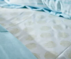 Grecian Getaway Aqua Stripe & Dot Queen 9-Piece Reversible Comforter Set -Modern Decor Shop 810595803 810595801 A8 4 1