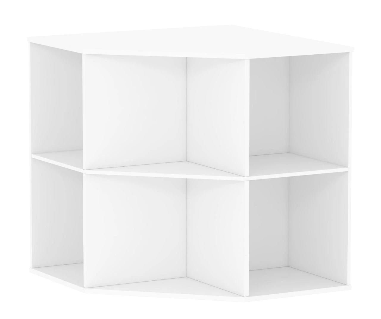 White 6-Cubby Corner Cube Organizer 1 White 6-Cubby Corner Cube Organizer