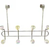 Euphoric Expression Chrome Gemstone 4-Hook Over-the-Door Hooks