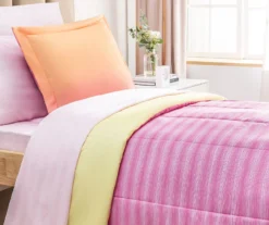 Euphoric Expression Pink Ombre Reversible Twin 6-Piece Bed-in-a-Bag Set 6 Euphoric Expression Pink Ombre Reversible Twin 6-Piece Bed-in-a-Bag Set -Modern Decor Shop 810608612 810608613 810608614 A0 1 1