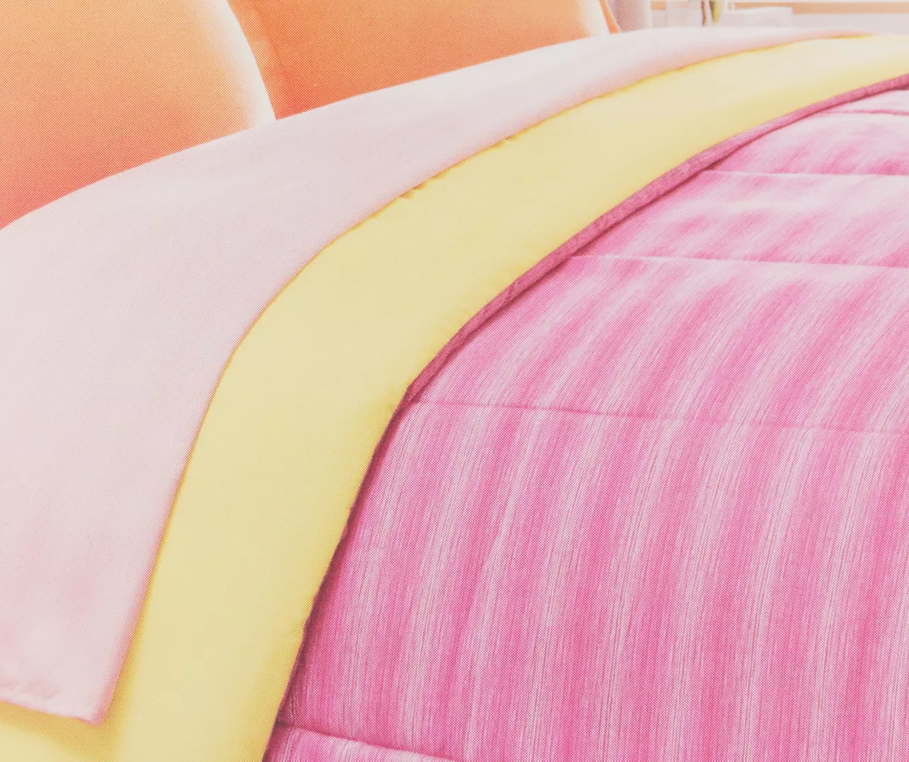 Euphoric Expression Pink Ombre Reversible Twin 6-Piece Bed-in-a-Bag Set 2 Euphoric Expression Pink Ombre Reversible Twin 6-Piece Bed-in-a-Bag Set - Image 2