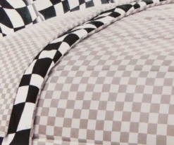 Euphoric Expression Black Wavy Checkerboard Reversible Full 9-Piece Bed-in-a-Bag Set 6 Euphoric Expression Black Wavy Checkerboard Reversible Full 9-Piece Bed-in-a-Bag Set -Modern Decor Shop 810609042 810609041 810608770 A8 4 1