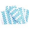 Euphoric Expression White & Blue Checkerboard Queen 4-Piece Sheet Set