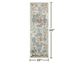 Gray & Blue Medallion Area Rug & Runner Set -Modern Decor Shop 810609160 X0 11