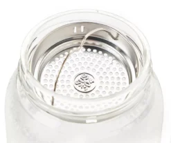 Frosted Glass Water Bottle, 33 Oz. -Modern Decor Shop 810610537 A4 2