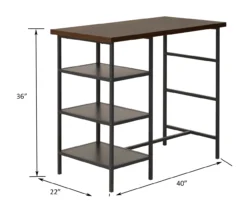 Walnut 3-Piece Pub Dining Set 18 Walnut 3-Piece Pub Dining Set -Modern Decor Shop 810641657 A6 1